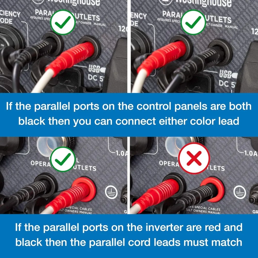 كابل وستنجهاوس المتوازي 50 أمبير لمولدات عاكس معدات الطاقة الخارجية