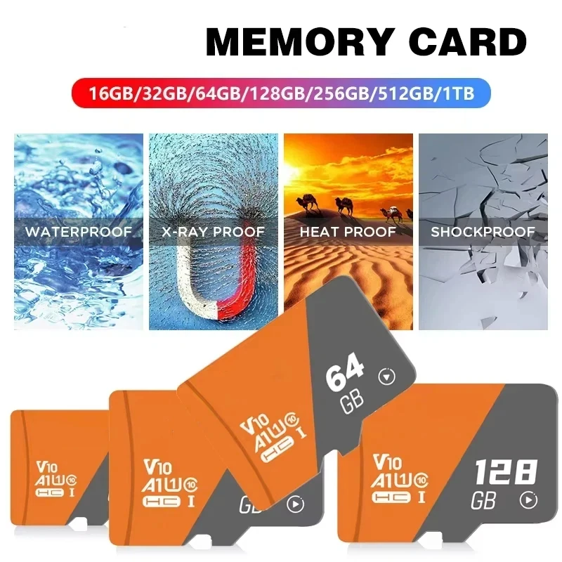 Original 2TB High Speed TF/SD Card Memory Card TF SD Ultra Fast Read Write 1TB Mini Memory Card Class 10 For Camera/Phone