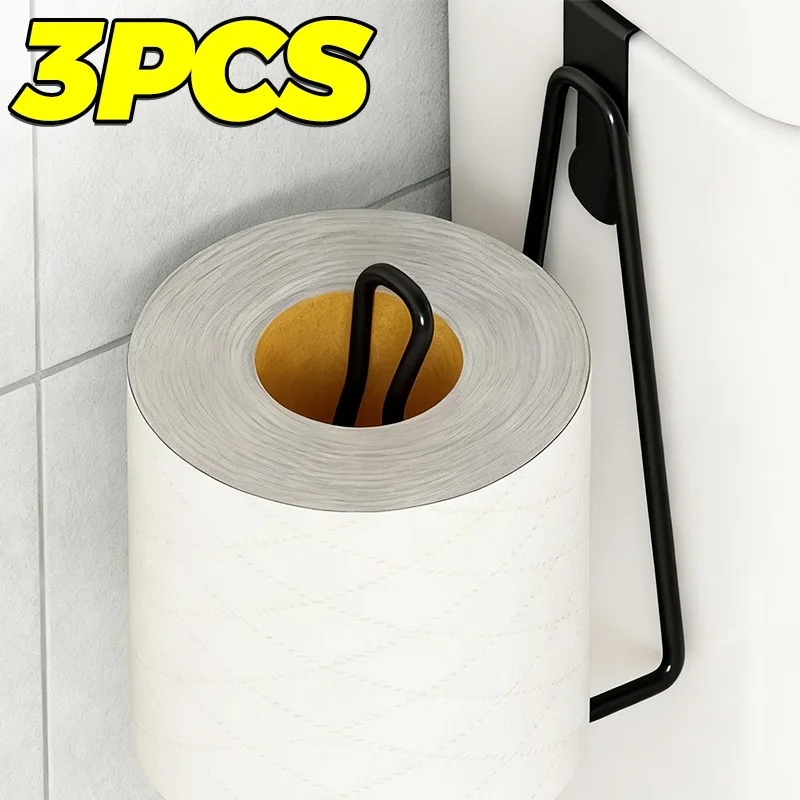 

Bathroom Tissue Holders Sturdy Toilet Paper Holder Punch-free Tissue Holder For Bathroom Kitchen Closet Multi-purpose Shoe Rack