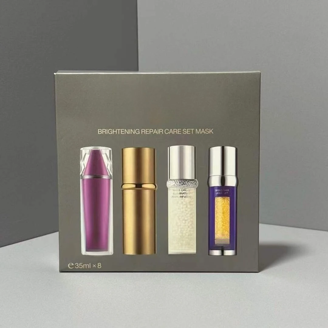 1 caja = 8 piezas de juego de cuidado de reparación de brillo herramienta de maquillaje de máscara Ddm001