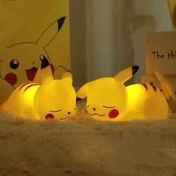 NIMISO Pokemon Pikachu aydınlık rakamlar parlayan çocuk oyuncağı başucu lambası Led lamba Kawaii çocuk doğum günü hediyesi kız