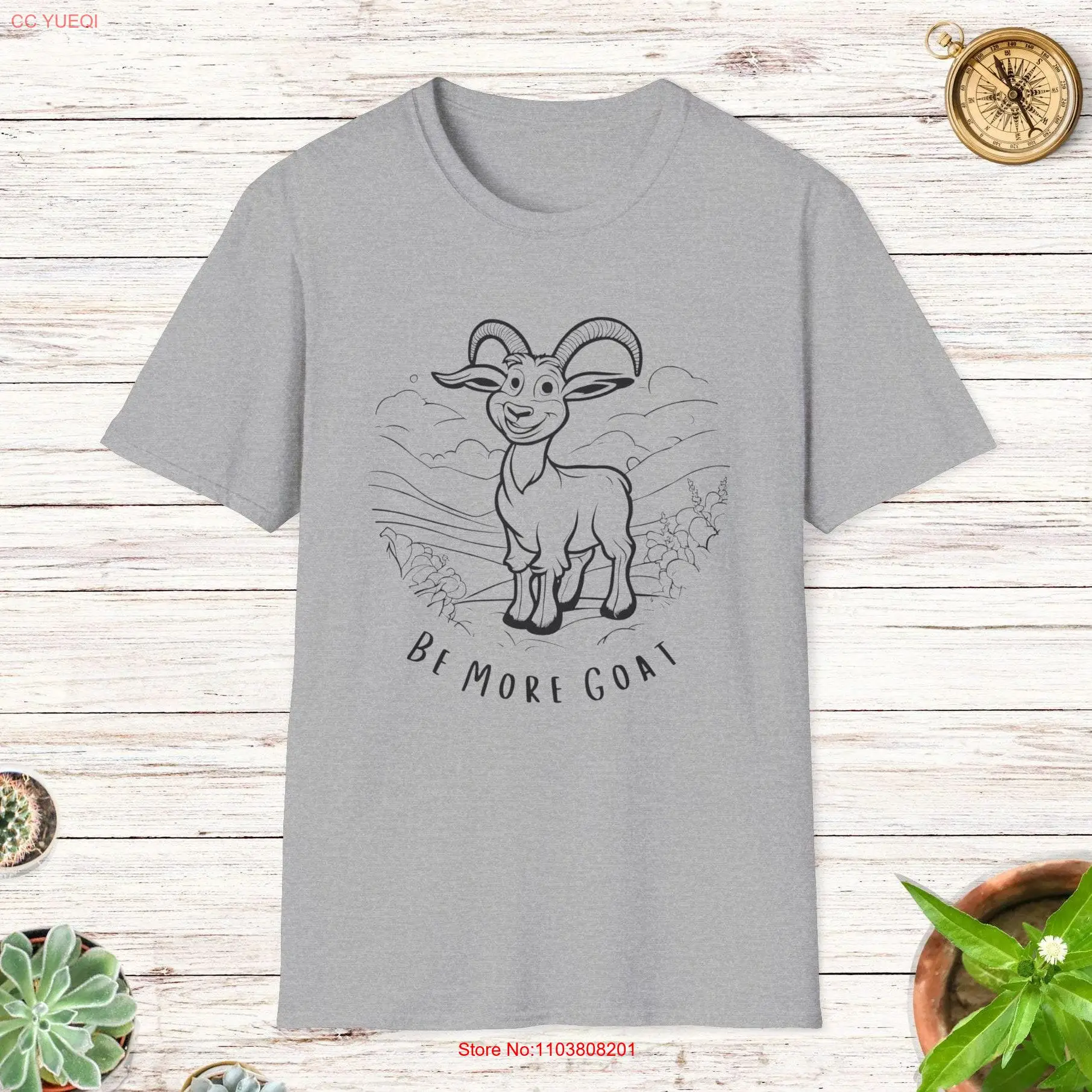 Футболка Be More Goat, забавный горный юмор, причудливый для любителей животных, владельцев домашних животных, любителей фермы, вдохновение