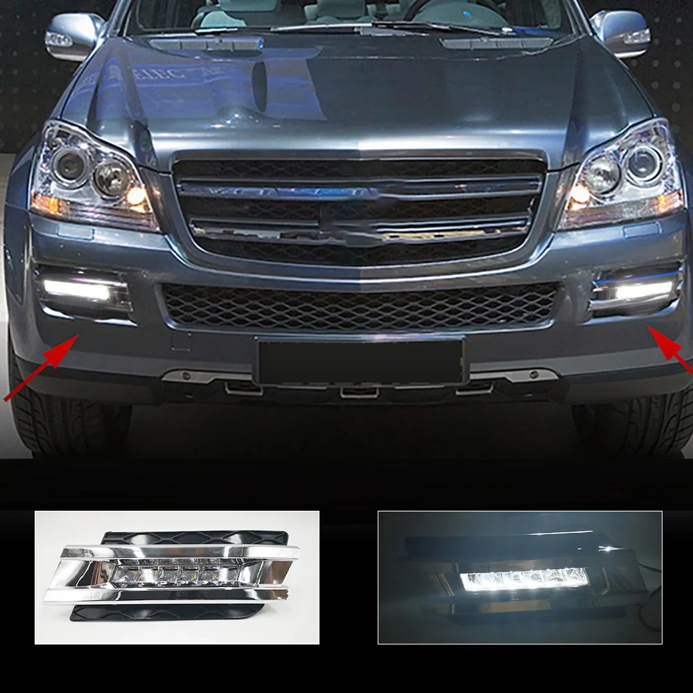 LED Front bumper light day light for Mercedes-Benz GL series W164 GL320 GL350 GL450 2006 2007 2008 2009 2010 2011 2012 foglight