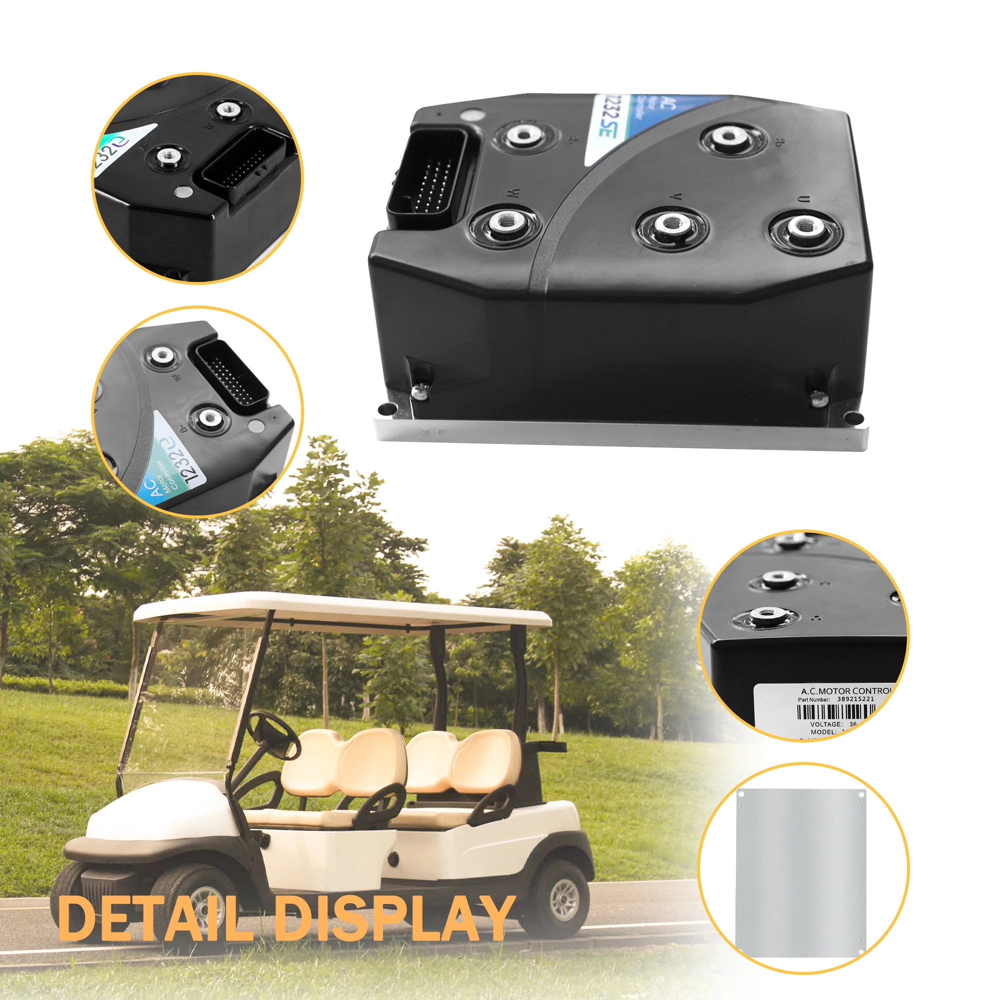 

1232SE-5321 1232SE5321 1232SE 48V 350A AC Motor Controller fit Electric Golf Cart Curtis Hyster Toyota Forklift (Unprogrammed)