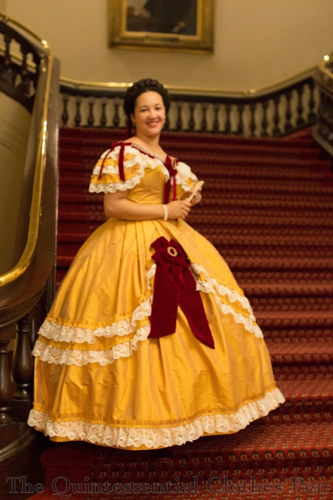 

1863s Victorian Evening Gown Civil War Princess Dress Costume Women Elegant Dress Victorian Dancing Dress Custom Made