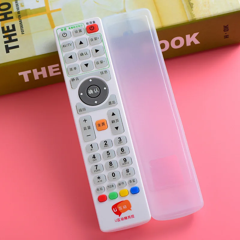 1PC S/L Transparent Remote Control Silicone Protective Cover Home Stretchable Dust-Proof And Waterproof Remote Control Cover