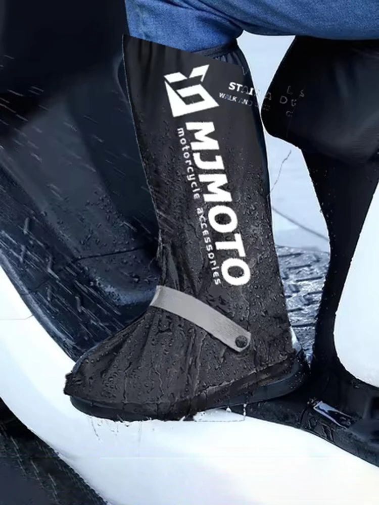 

Мотоциклетные многоразовые водонепроницаемые светоотражающие дождевые сапоги, чехол для обуви для верховой езды, велосипедные бахилы, уличные нескользящие предметы от дождя и снега