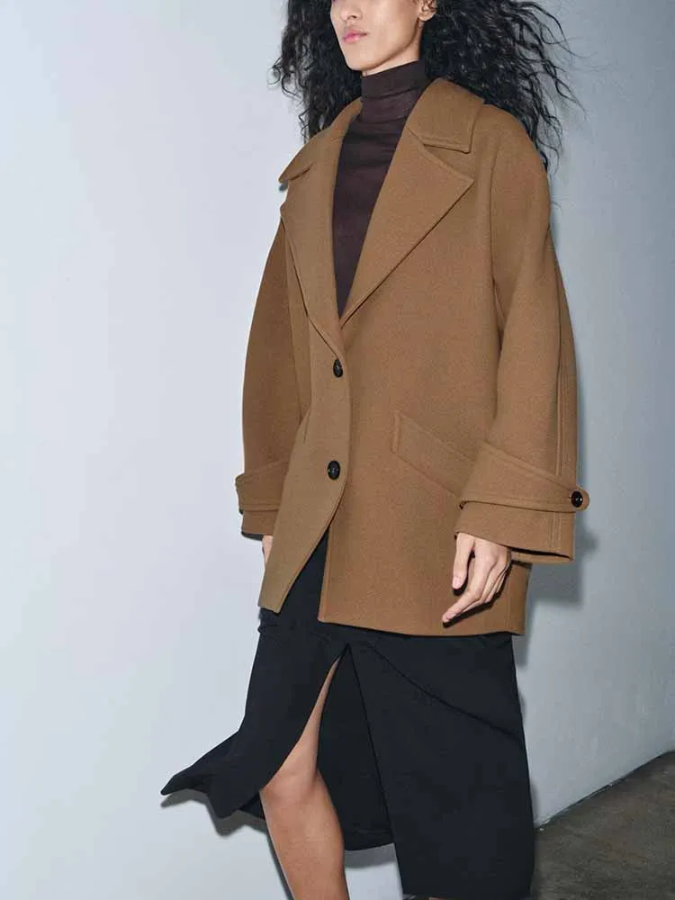 

European and American style winter new arrival women's fashion long-sleeved versatile casual loose coat/jacket