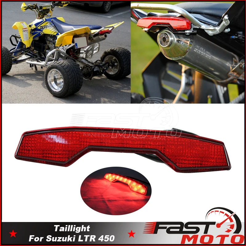 LED Taillight Rear Brake Tail Light Lamp For Suzuki LTR450 LTR 450 LTR400 LTR450 LTR450R LTR 400 ATV Red Rear Brake Tail Lights