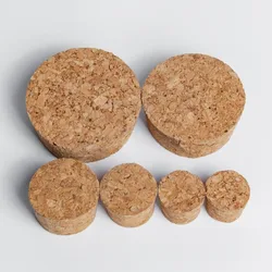 Wooden Wine Corks DIY Tapered Cork Plugs Sealing Cup Bottle Stopper Reusable Lab Test Tube Stopper Kettle Kitchen Accessories