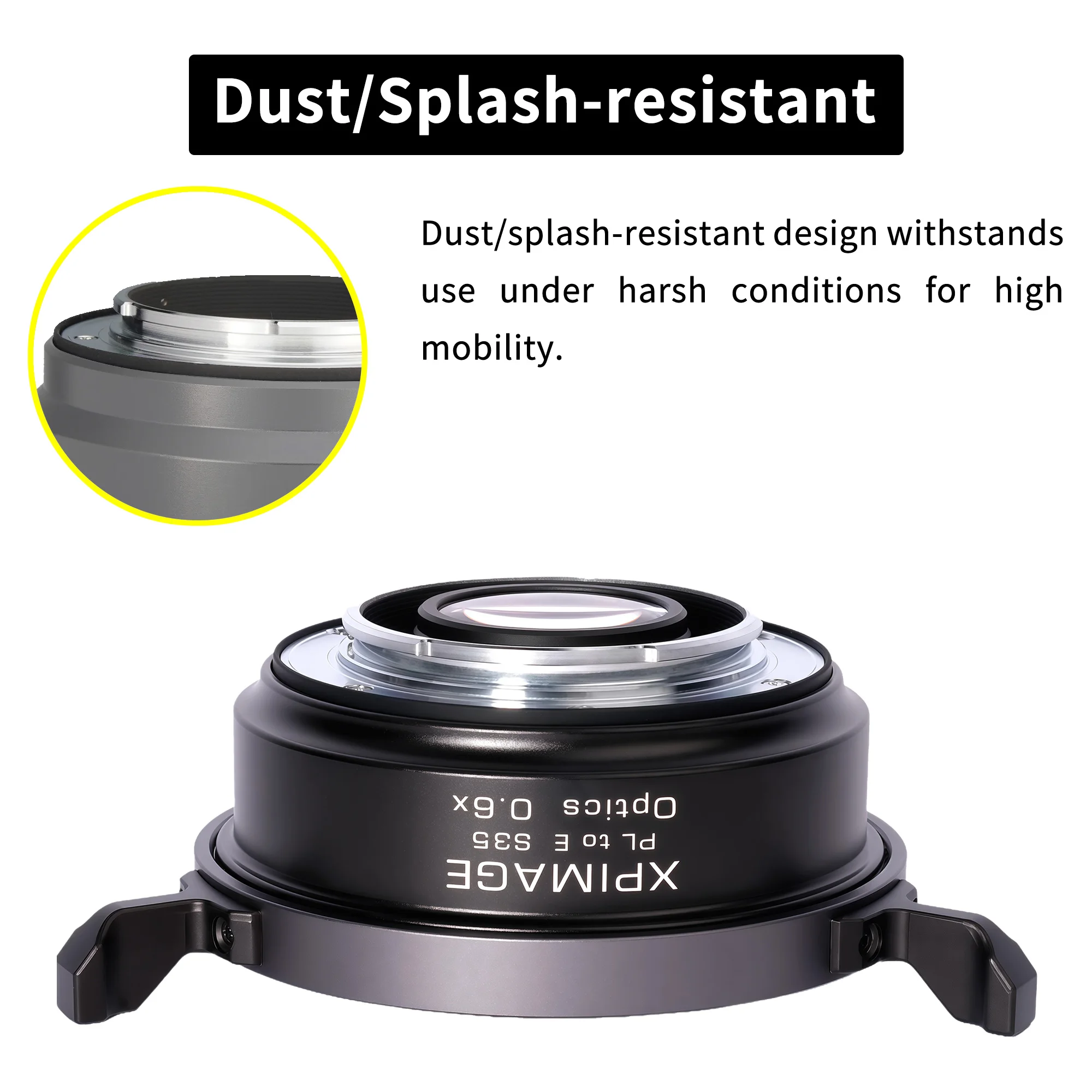 محول معزز السرعة XPIMAGE 0.6X لعدسة PL Mount كاملة الإطار إلى كاميرات Sony E Nikon Z Canon RF Leica L S35 تقلل البؤري #5