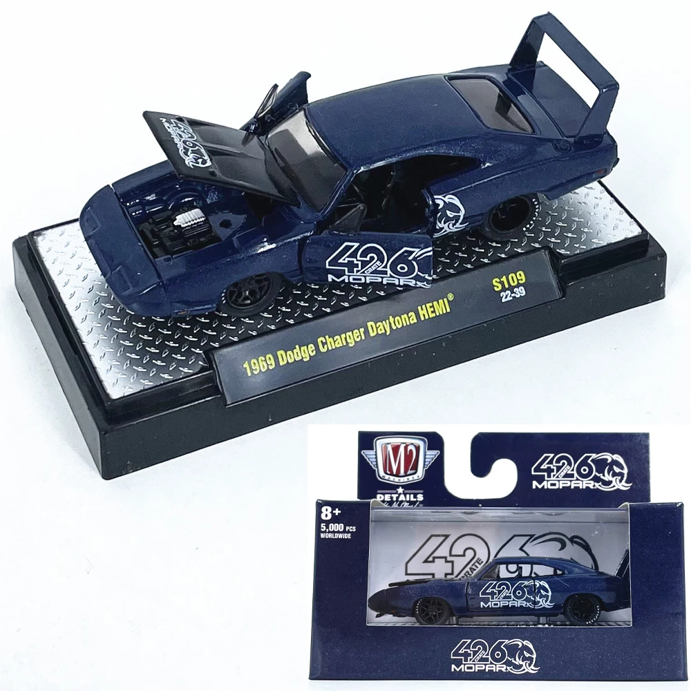 Modelo a Escala 1:64 de Metal Fundido a Presión del Dodge Charger Daytona 1969, Simulación de Aleación, Modelo de Auto 2024, Juguete Coleccionable, Regalo, Souvenir, Adorno de Exhibición