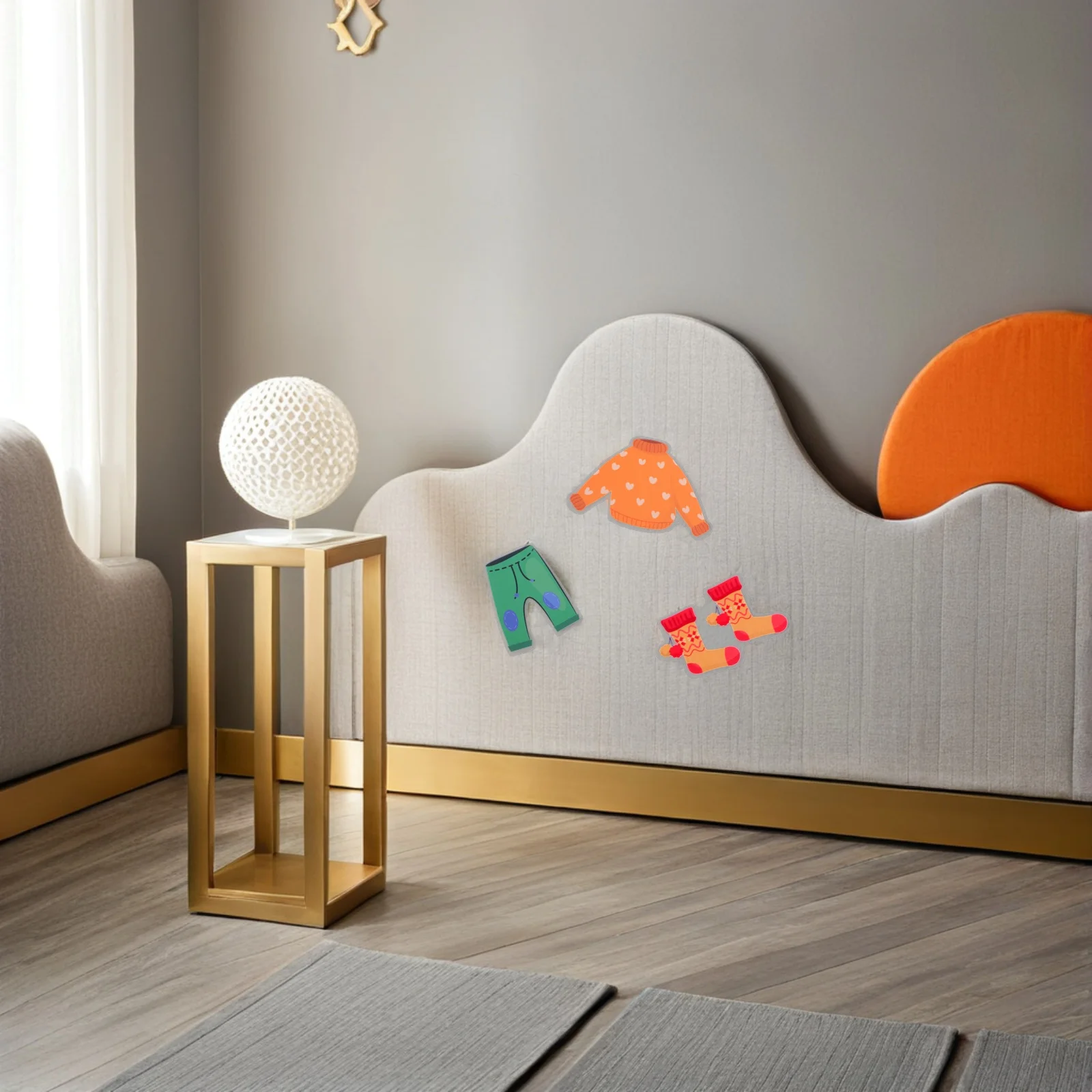 مجموعة واحدة من ملصقات تخزين الملابس سهلة القراءة وملصقات تنظيم الملابس لـ و