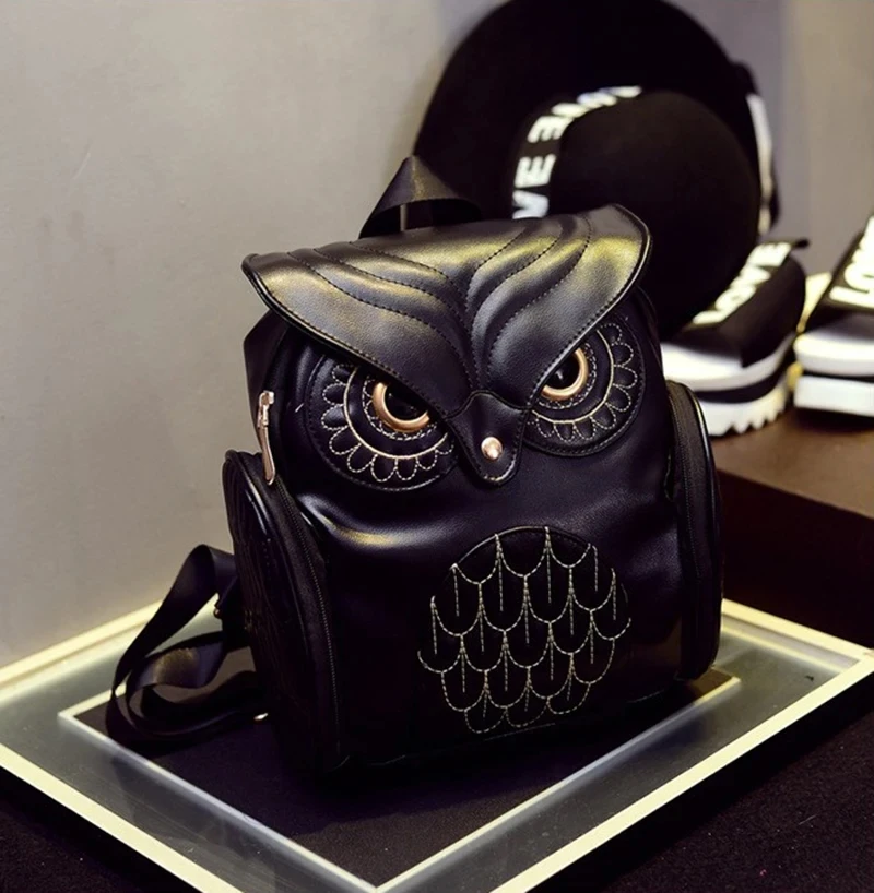 Cute Owl Fashion Backpacks Cartoon Owl Women Backpack Softback School Bags Teenage Backpacks Shoulder Bags