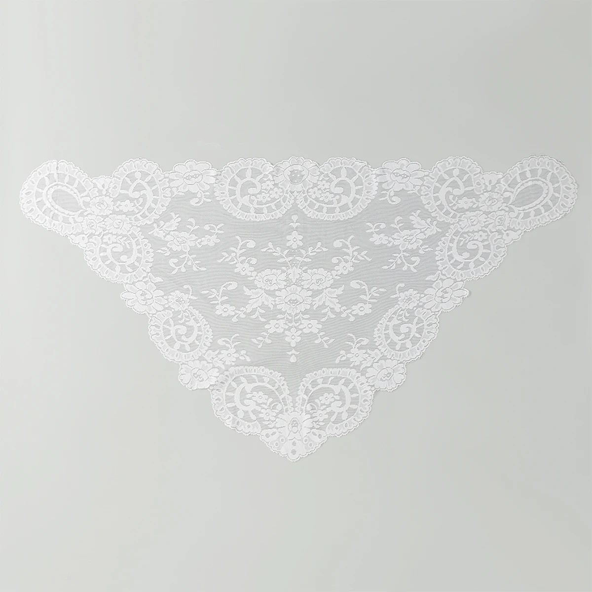 Fashion Spanish Traditional Triangle Lace Mantilla Women Head Covering Christian Church Catholic Veil image 4