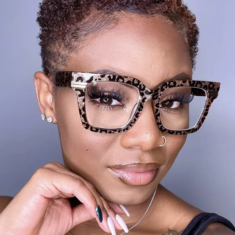 

Single Lens Sqaure Prescription Glasses For The Nearsighted PC Frame Cat Eye Myopia Glasses Woman 0 -0.5 -0.75 To -6.0