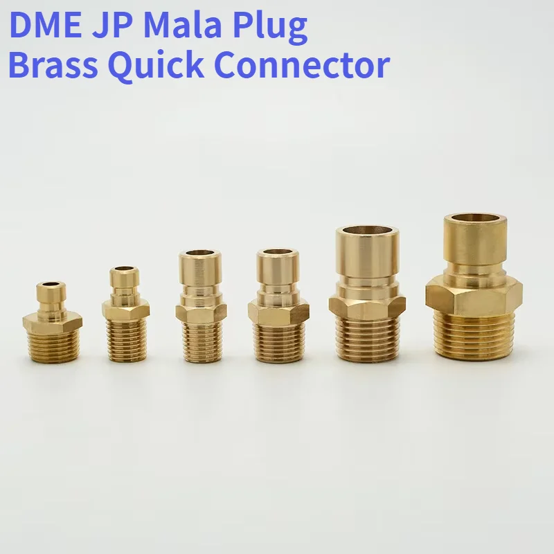 Brass Precision JP Type Quick Connector Plugs NPT Male Cooling Water Nozzles for Injection Mold Cooling System