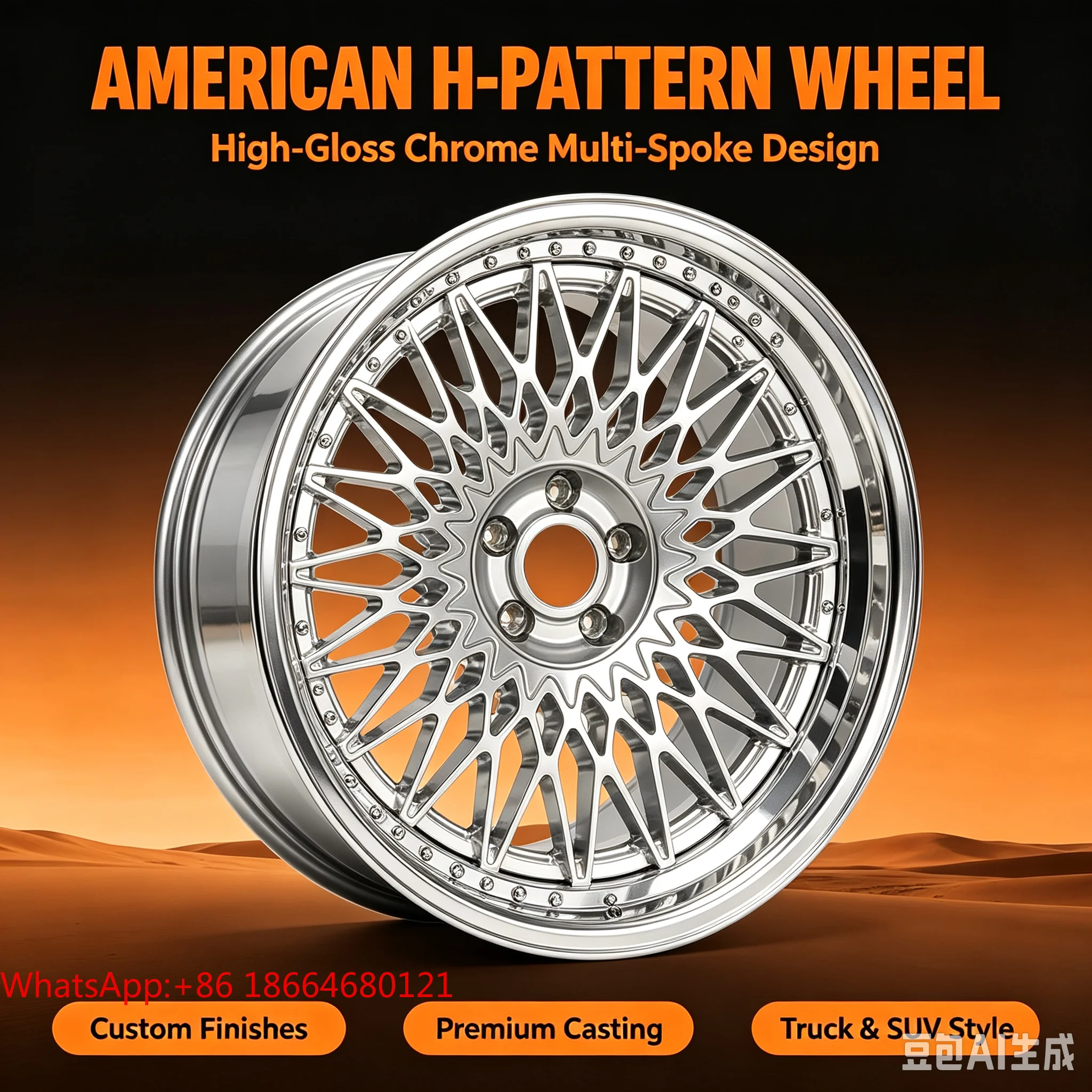 Premium H-Pattern Custom Aluminum Alloy Rims For SUV Pickup Truck AftermarketB8,B9,C7,C8,Q5 FY