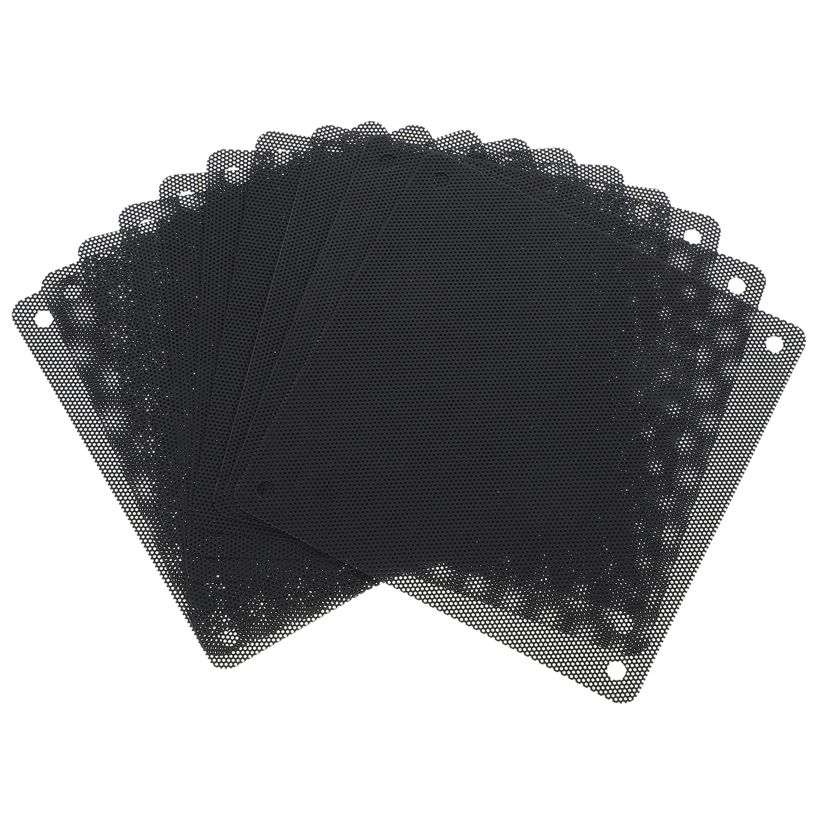 

10pcs Computer Case Dust Filter Mesh PVC Fan Cover 7x7cm Speaker Grille Protective PC Cooler Hardware Efficient Installation