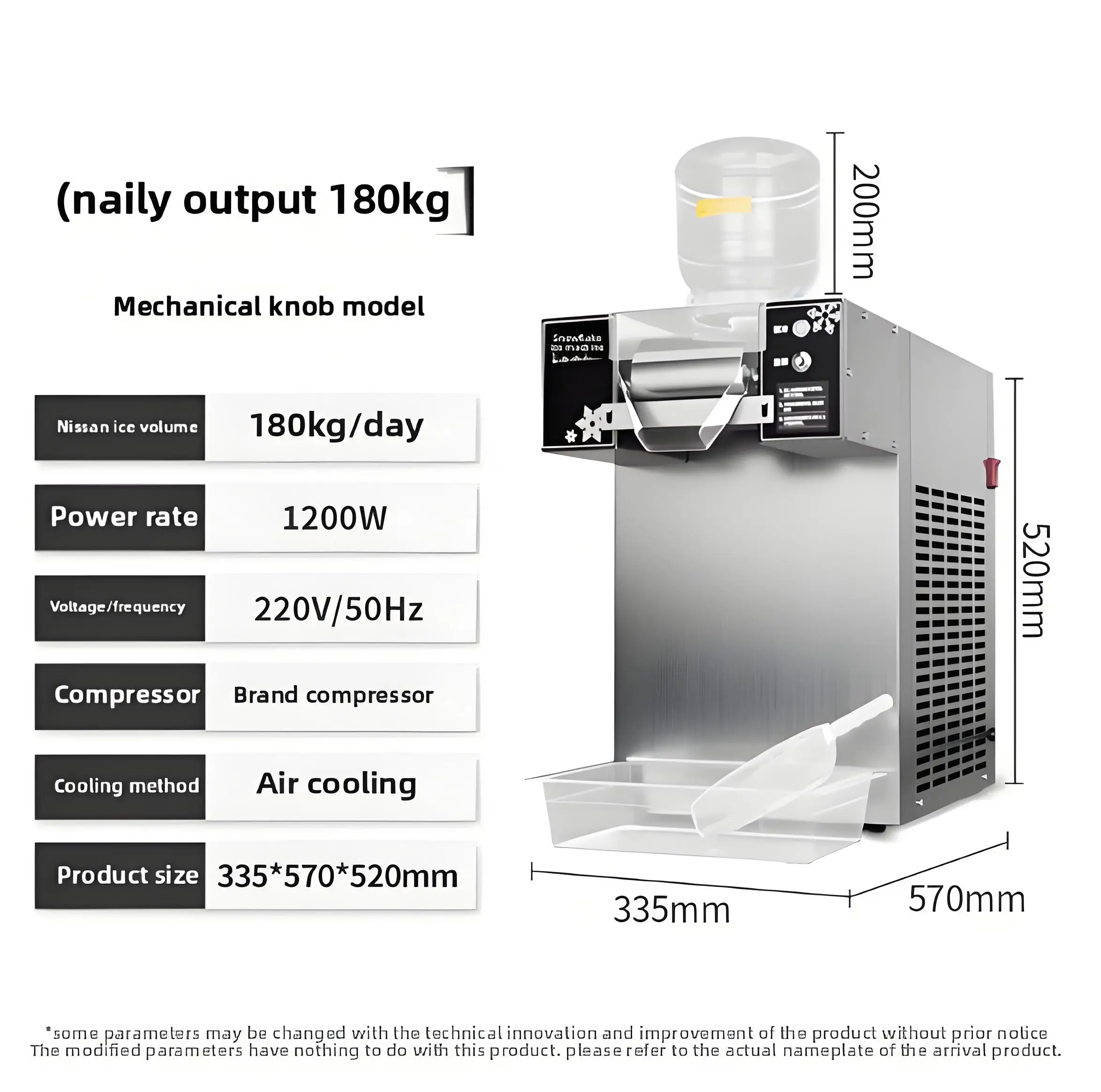 hit productStainless Steel Automatic Suitable for Commercial Snow Machine Milk Snow Ice Machine