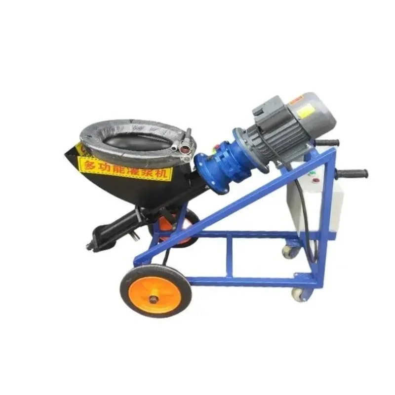 Electric small cement mortar grouting machine pc assembly high pressure grouting machine