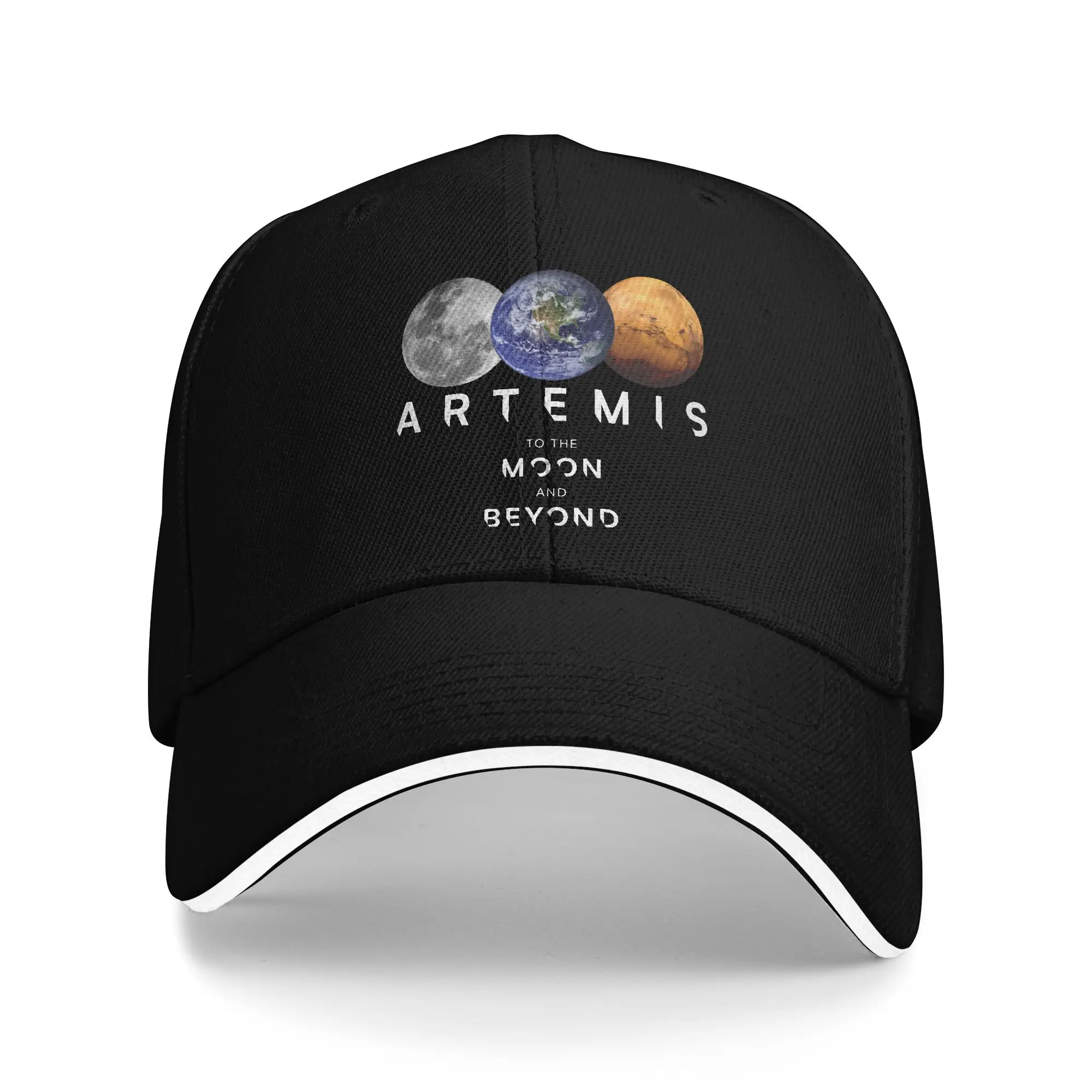 Artemis Mission Erde Mond Mars Wurm Logo Casual Baseball Cap Outdoor Gym Hip Hop Hüte Frühling Sonne Damen Herren Y2K Baseball Caps – Detail 2