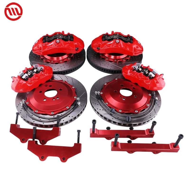 Big Brake Kit AMG6+AMG4 4/6 Pot Front Rear Set For W205 W221 W220 W203 W212 W213 W177 SLK350 GLK300 SLK300 R18 R19 R20 Wheel Rim