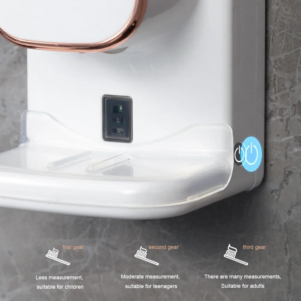 Automatic Sensing Toothpaste Dispenser Toothpaste Squeezer Wall Mount Holder Toothbrush Squeezer Holder Rack Bathroom Accessorie