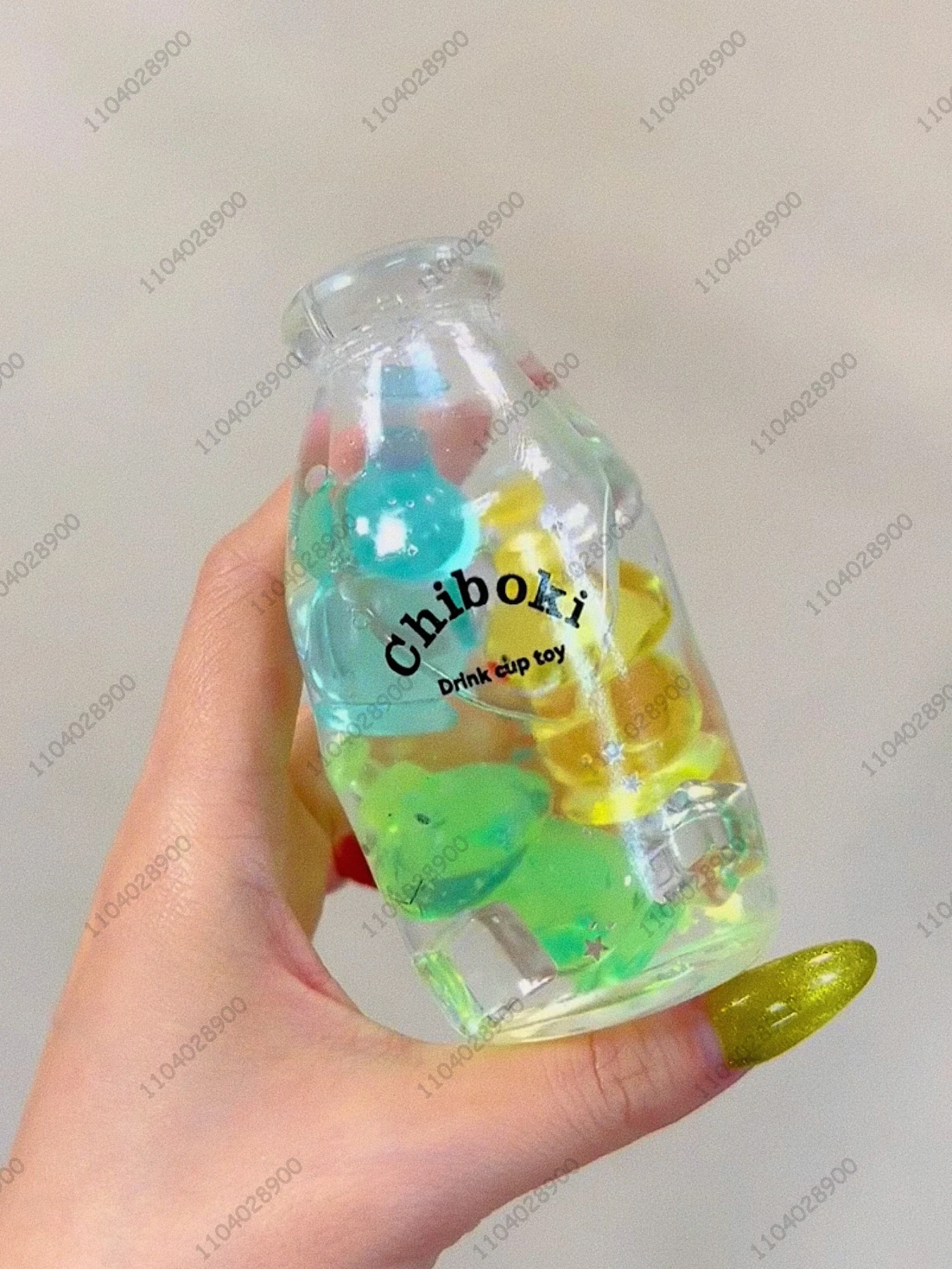 Palla antistress Bubba Bottiglia di tè Orso gommoso Palla antistress Palla di sfiato squishy fatta a mano Palla da spremere Alleviare lo stress Rilassare le mani Giocattolo regalo