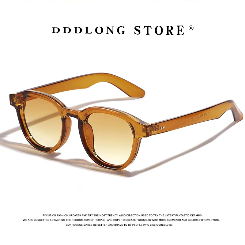 DDDLONG Retro Fashion Round Sunglasses Women Men Sun Glasses Classic Vintage UV400 Outdoor Shades D387