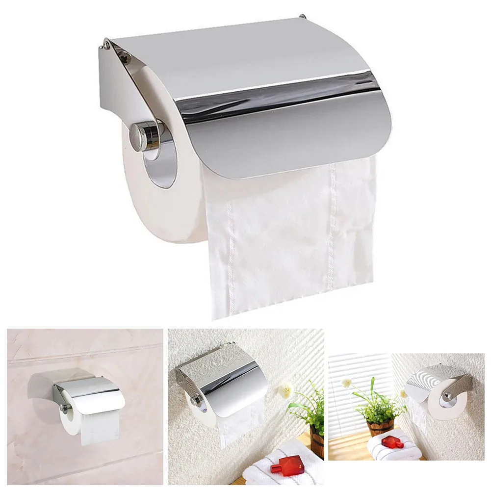 High Quality Toilet Roll Holder 13cm (H) * 8.5cm (W) High Shine Finish Stainless Steel Wall Mount Wall Mounted