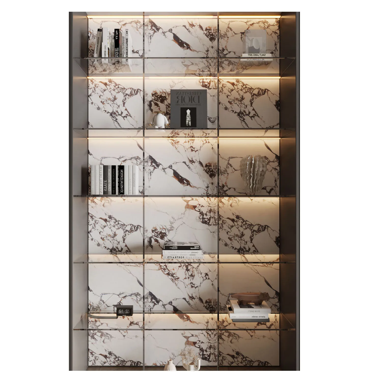 Modern luxury thermostatic cooler steel plate acrylic wine cellar storage display cabinet