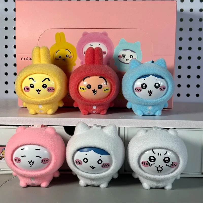Chiikawa – série pyjama tendance, pendentif à changement de visage, figurine en vinyle, mignon Usagi Hachiware, jouet de haute qualité, cadeau d'anniversaire