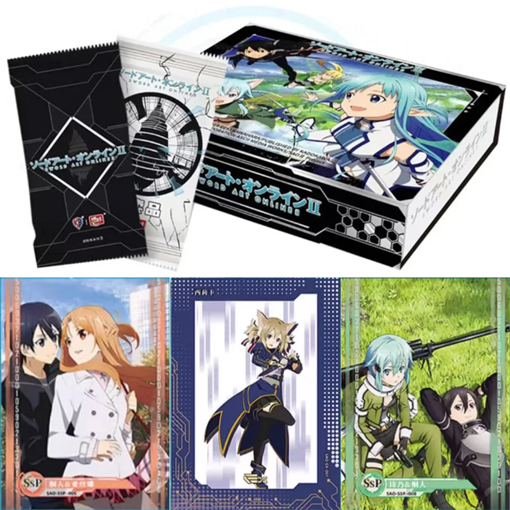 

Подлинная онлайн-карта Sword Art, аниме-роли, Кирито Асуна, специальное издание-сюрприз, карты с животными, коллекционная карта, игрушка в подарок