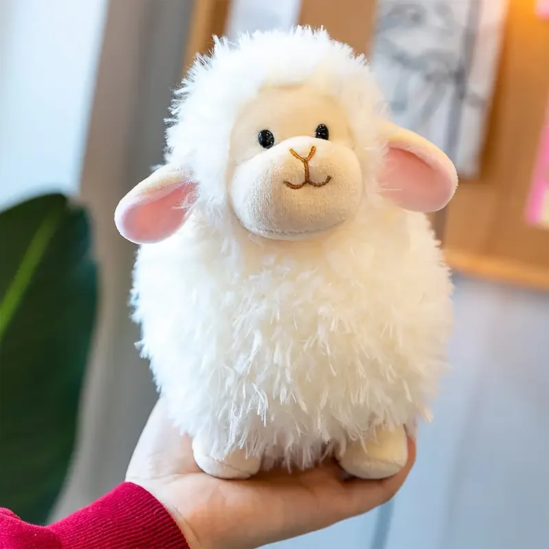 20cm lindo suave obedientemente juguetes de peluche de cordero suave Alpaca muñecos de peluche oveja rellena Plushie juguetes para bebés regalos para niños decoración del hogar