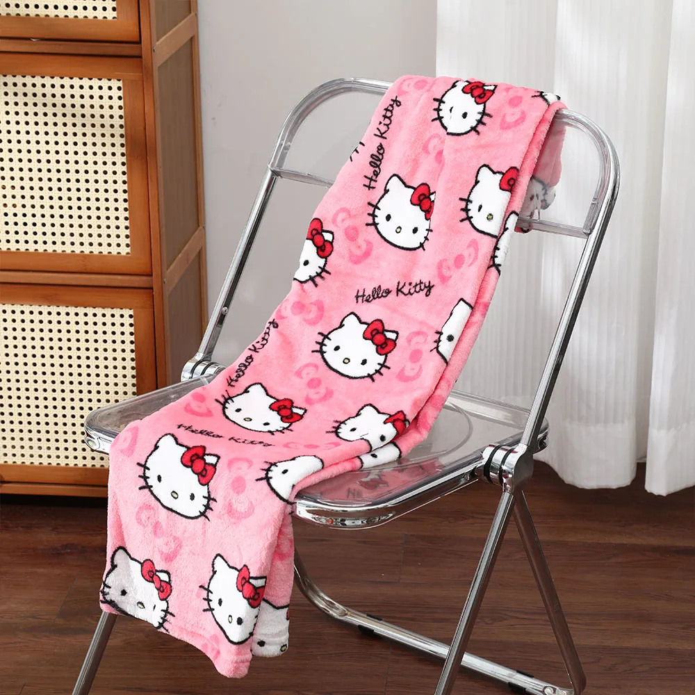 Cute Sanrio Hello Kitty Cartoon Pajama Y2K Women Fall winter Fluffy Warm Granny Trousers Fashion Loose Casual Household Apparel