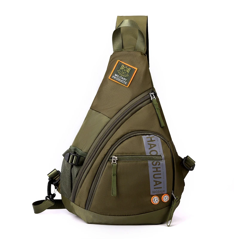 Nieuwe Aankomst Mannelijke Schouder Crossbody Reizen Mannen Militaire Borsttas Voor Schoolreisje Waterdichte Nylon Messenger Zwart Groene Tassen