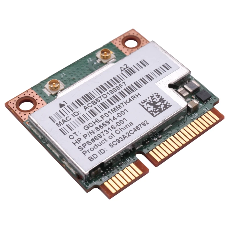 Dwuzakresowy BCM 943228 Karta bezprzewodowa HMB 802.11A/B/G/N 300Mbps Wifi Bluetooth 4.0 Half MINI Pci-E Notebook Wlan 2.4Ghz 5Ghz