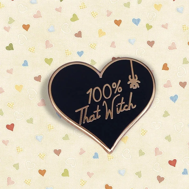 H0cus-P0cus Pin Sanders0n Sisters Halloween Saints Billy Butchers0n Brooch 100% Witch Spell Book Badge