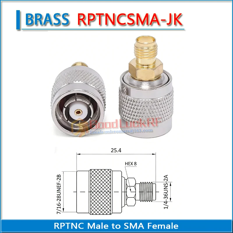RP TNC TPTNC RP-TNC Male to RPSMA RP SMA RP-SMA Female Adapter, TNC Plug with Hole to Reverse Polarity SMA Jack Connector