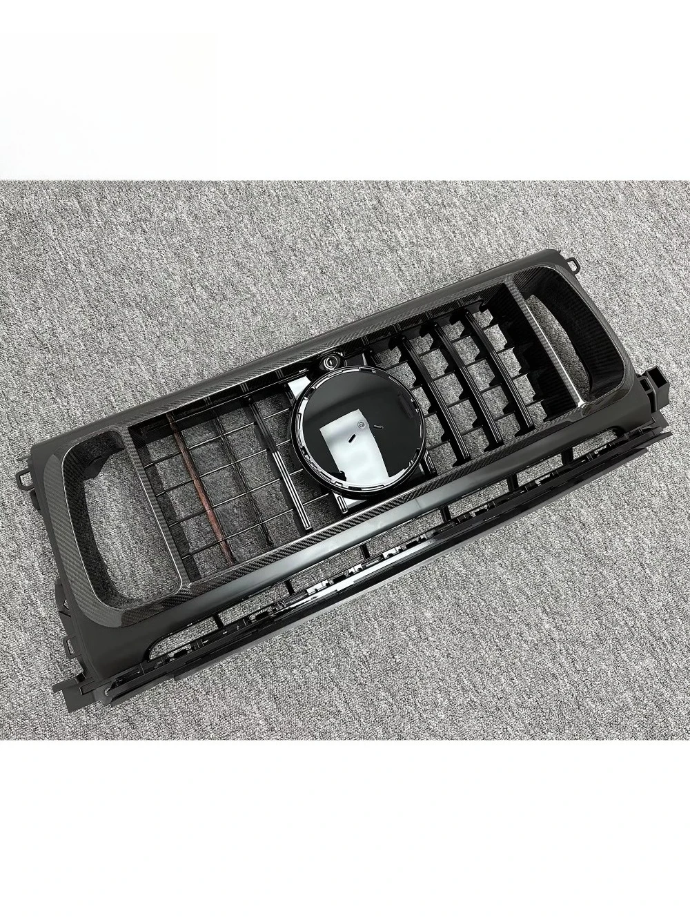 R Style Dry Carbon Fiber Front Bumper Grille for G-Class W464 G500 G63 2019-2024 Car Body Kits Parts Accessories