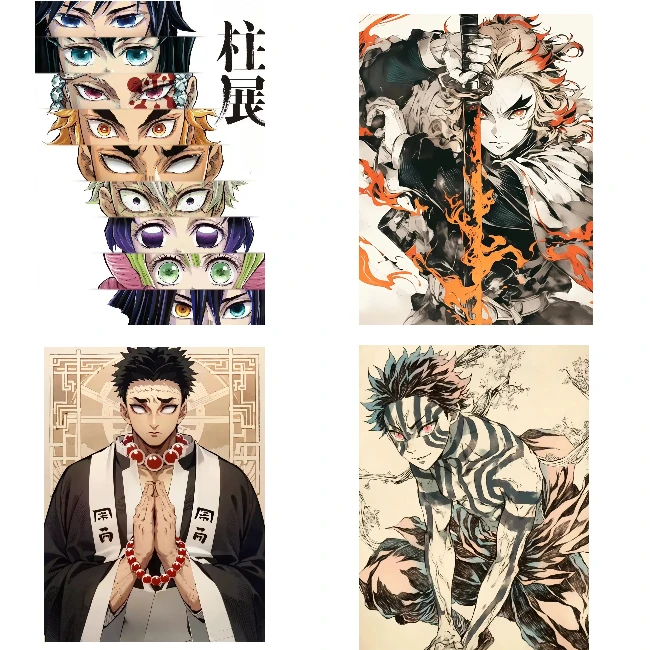 

500/1000/1200/2000PCS Jigsaw Puzzles Demon Slayer Cartoon Characters Family Activity Games for Gameroom Bedroom Home Decor Gift