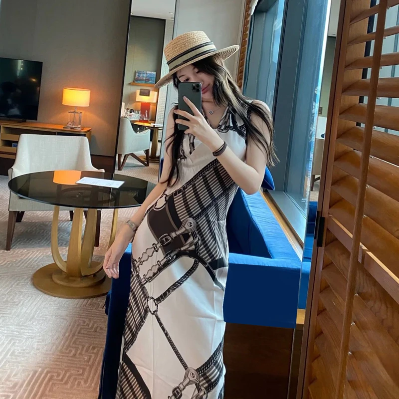 

Шелковое платье-русалка Ele для праздничной носки, женственное, высококачественное, элитное, из коллекции женской моды Лето 2025