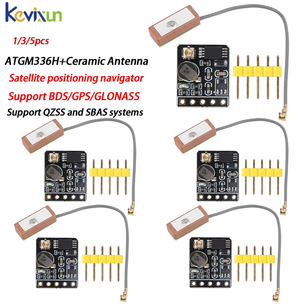 

GPS + BDS Dual-Mode Module Flight Control Satellite Positioning Navigator ATGM336H Replacement for Arduino NEO-M8N NEO-6M