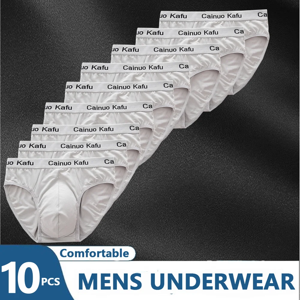 10PCS Modal Men's Briefs Plus Size Men's Underwear Panties 5XL 6XL Men's Breathing Panties Solid Sexy Comfortable Shorts