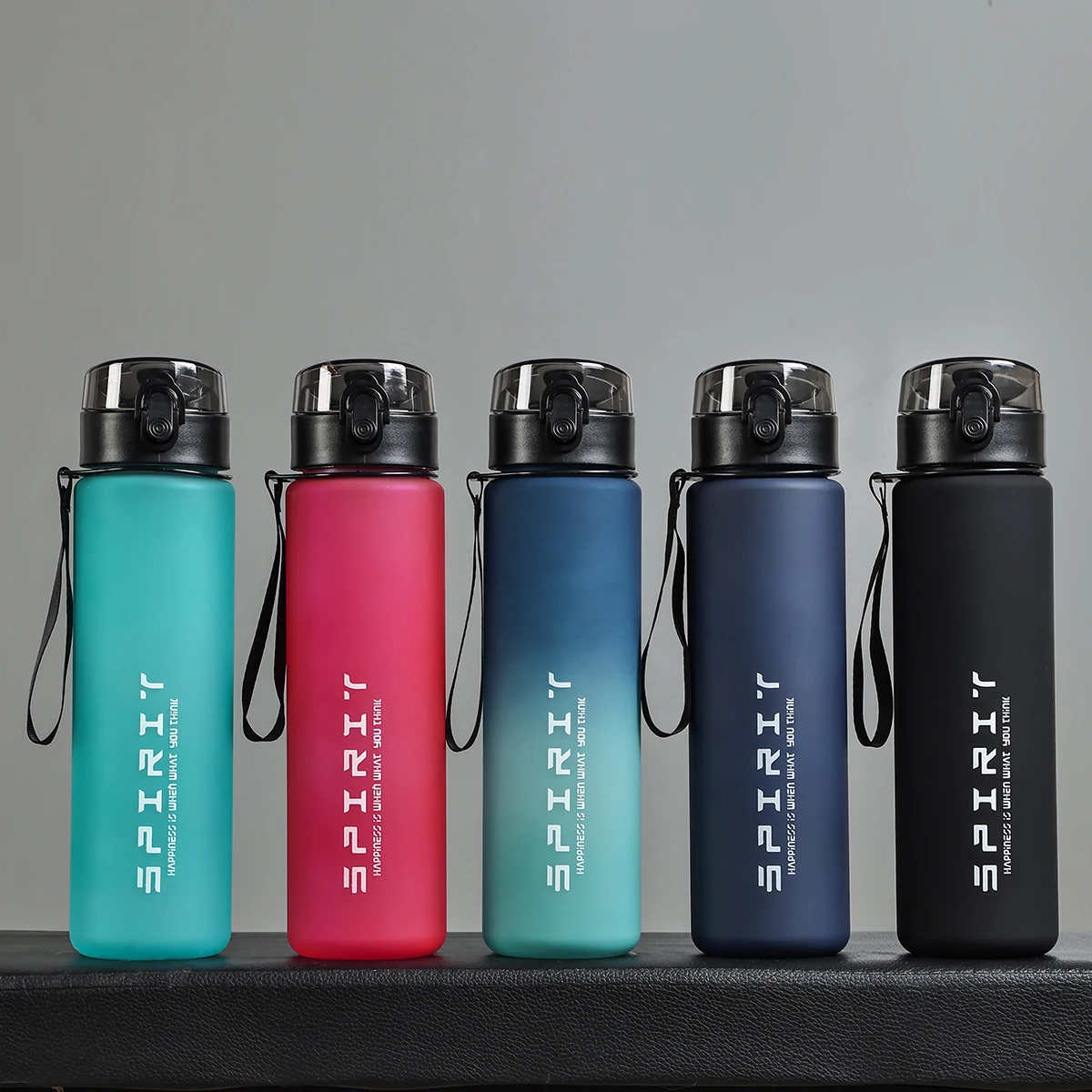 AliExpress NONE A 800ml Direct-Drinking Large-Capacity Gradient Scale Water Bottle, Portable for Sports and Outdoor Activities, Suitable for Camping and Cycling