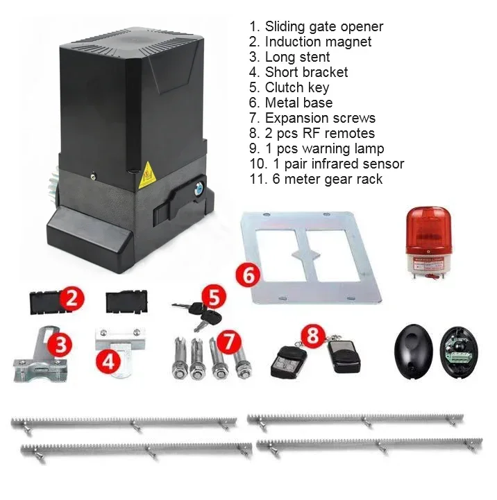 Sliding 800kg 370w Wifi Short Range Control Opener Gate Operator