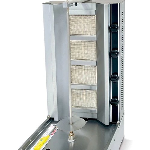 Hot Sale 4 burner Gas Kebab Machine Commercial  Shawarma Machine Gas BBQ Grill