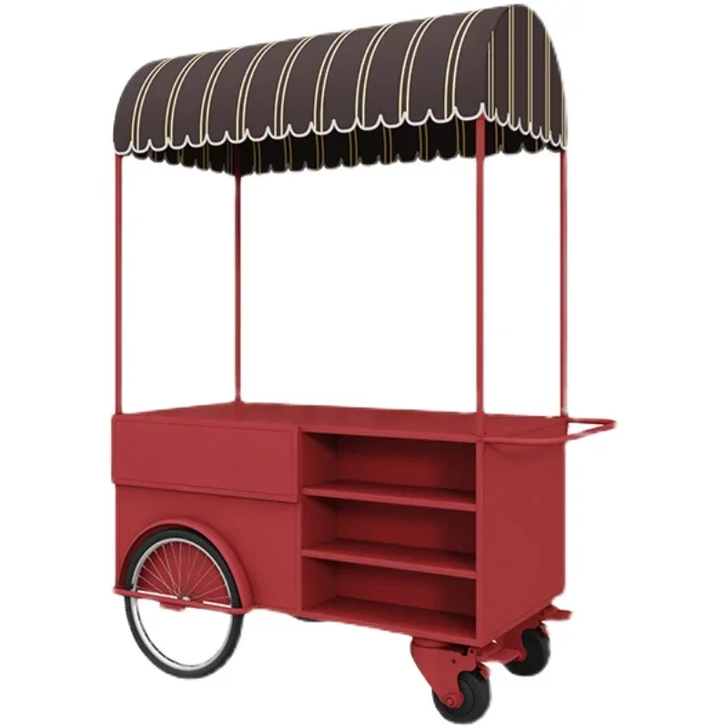 al snacks, wrought iron dining car, supermarket promotional display stand outdoor, mobile night market, stall cart
