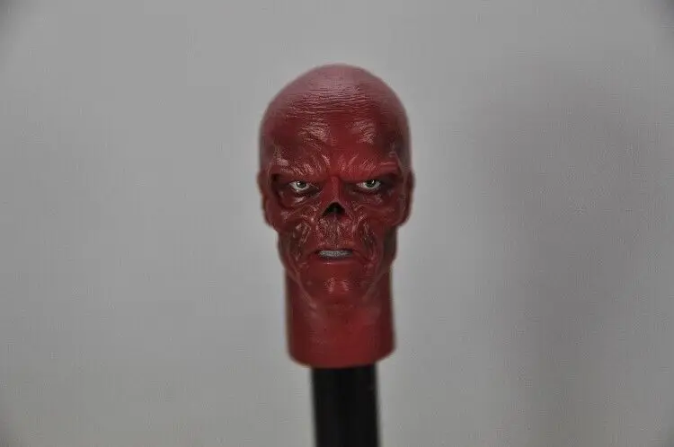 1/6 Scale Red Skull Head Sculpt Model for 12'' Male Soldier Weaving